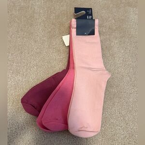 New Gap Girls 3 Pack Crew Socks